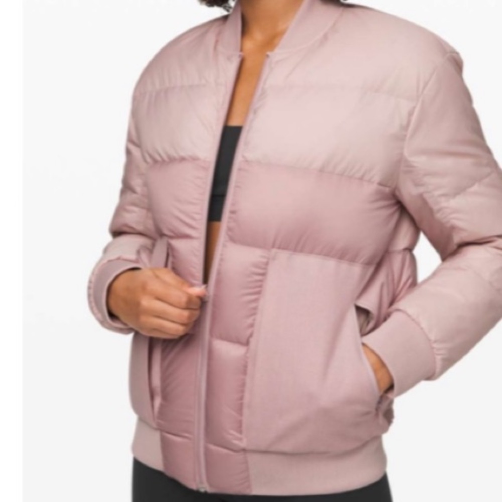 🟠SOLD🟠Roam Far Wool Reversible Bomber/Waterproof/Pink - Picture 5 of 13
